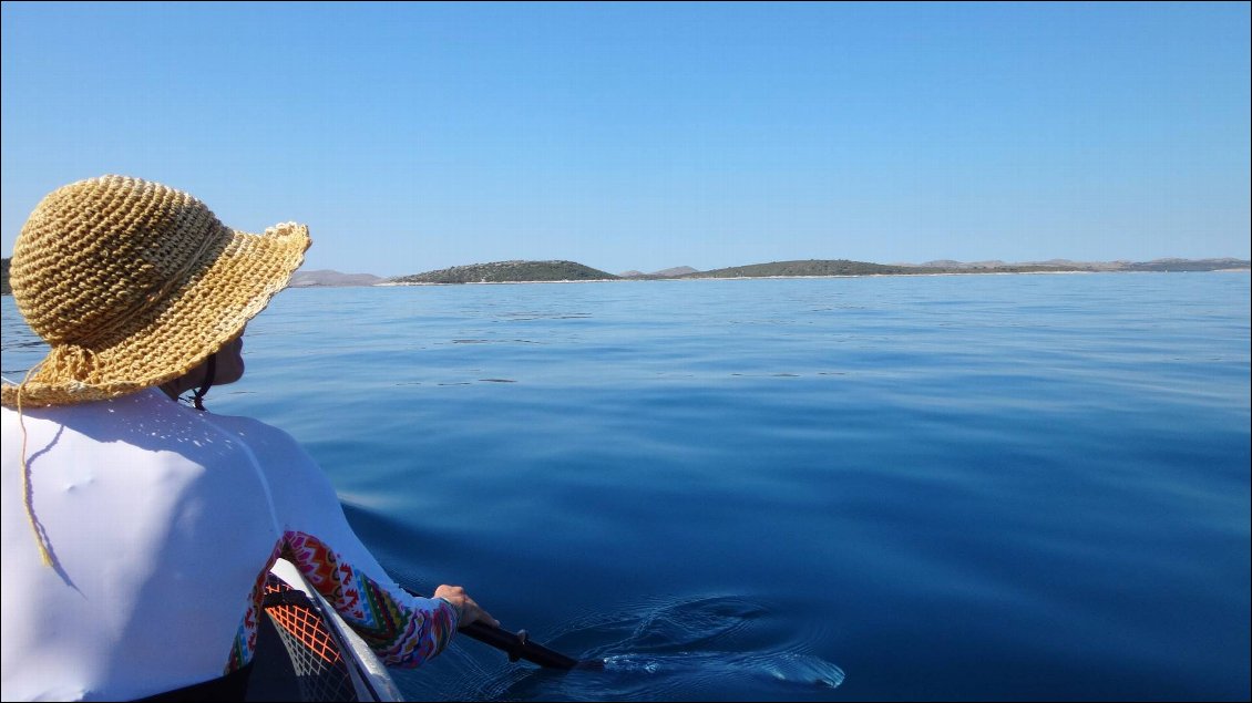 La multitude d'îles aux abords des Kornati