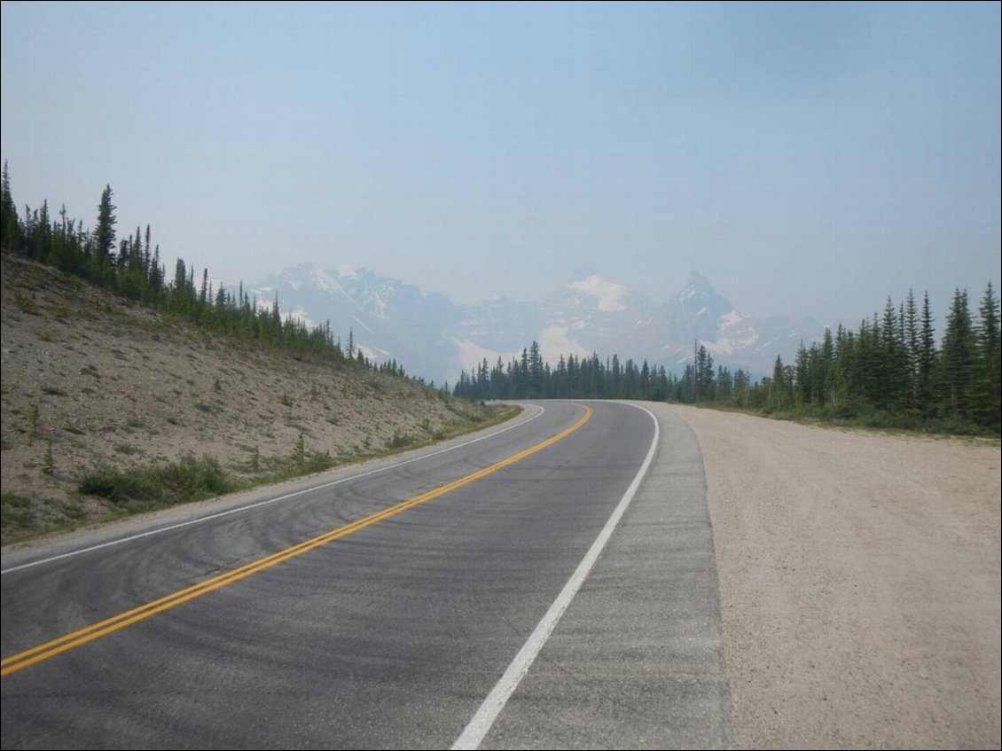 Dommage, la vue sur les glaciers n'est pas idéale là.