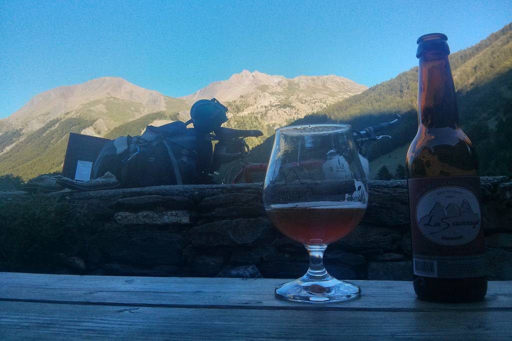 Avant et après l'effort, le réconfort d'une petite bière locale :)