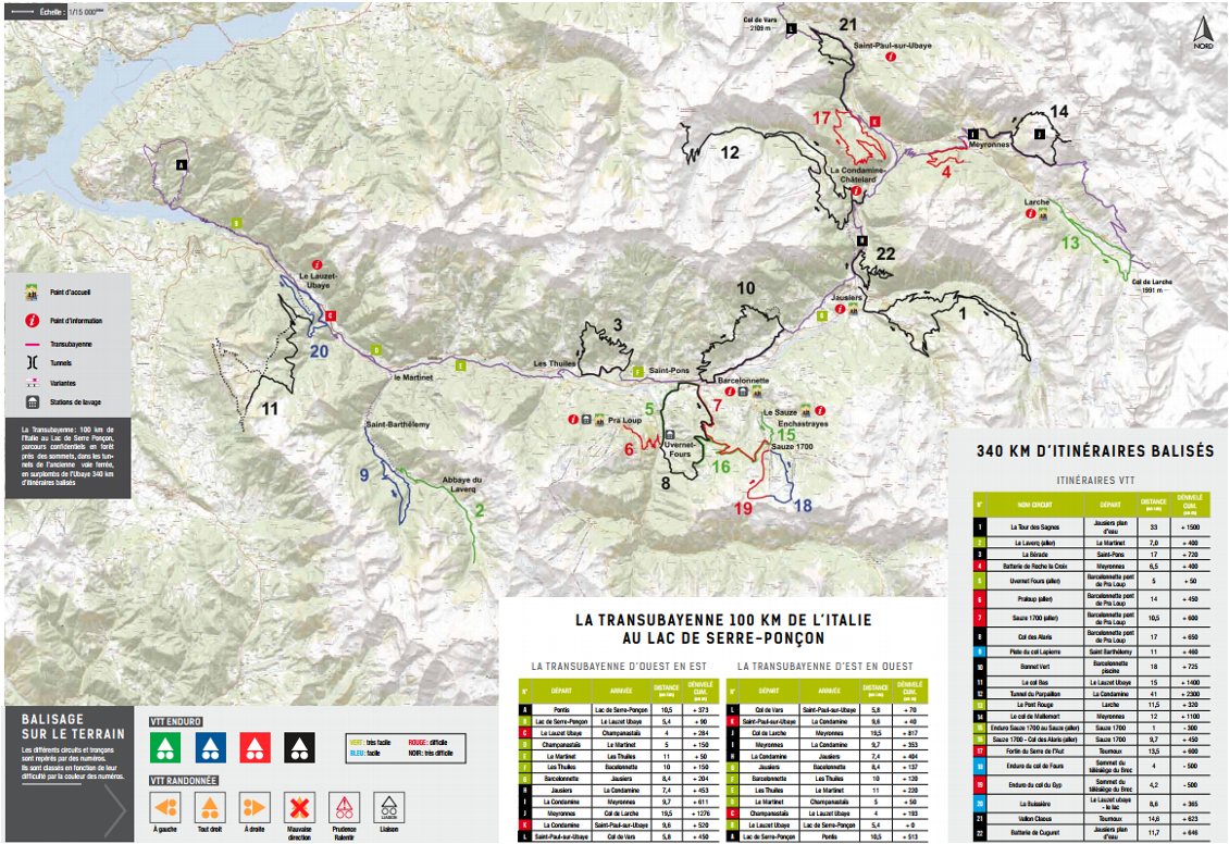 La Transubayenne, à tester si vous êtes à VTT pour redescendre par la vallée de l'Ubaye