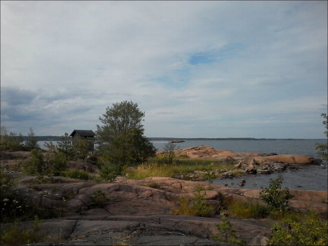 A la sortie du port d'Oskarshamn.