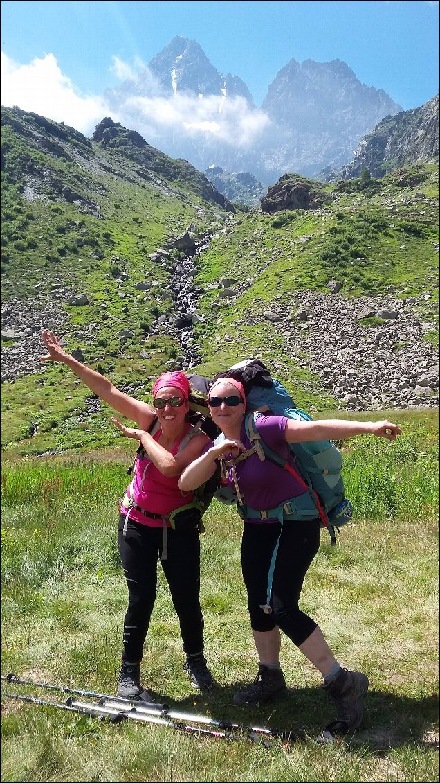 Merci à tous ! et petit DAB final pour nos enfants avec le Mont Viso en arrière plan