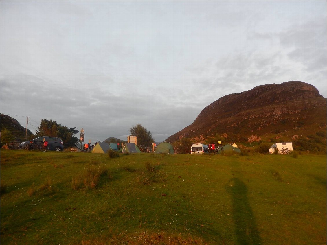 Coucher de soleil sur notre minuscule "free camping"