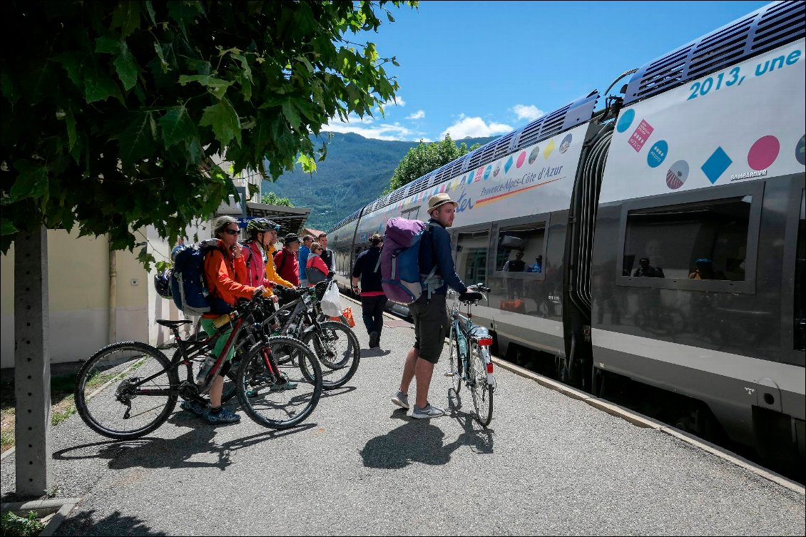 Pour le retour, nous serons davantage de vélos...