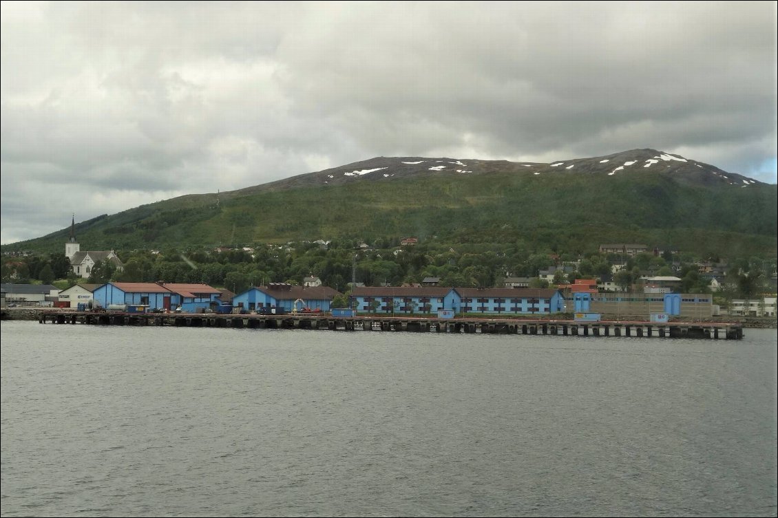 sortland et ses maisons bleues