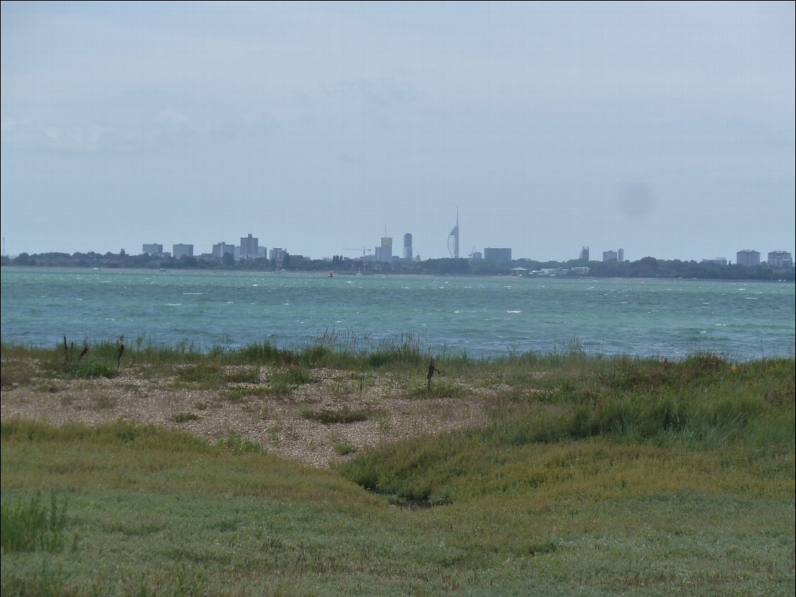 Vue sur Portsmouth depuis Halying Island