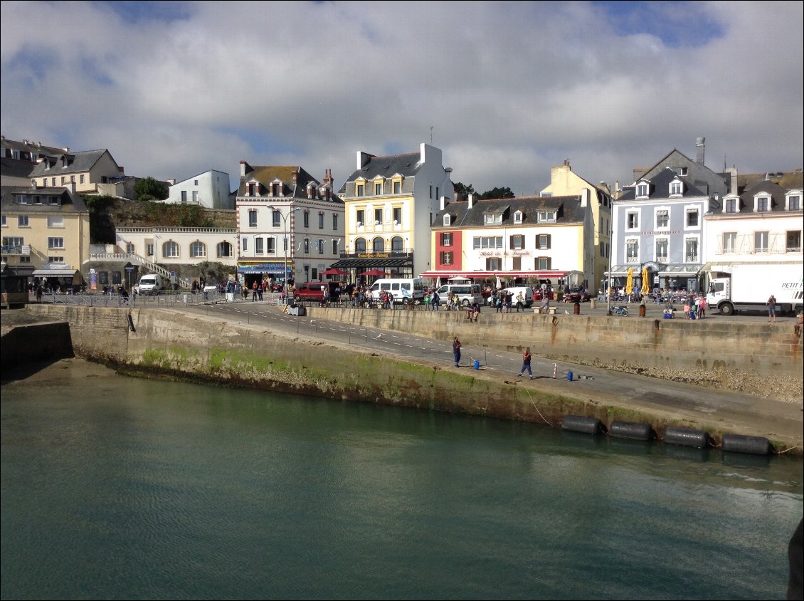 Le port du Palais à Belle île.