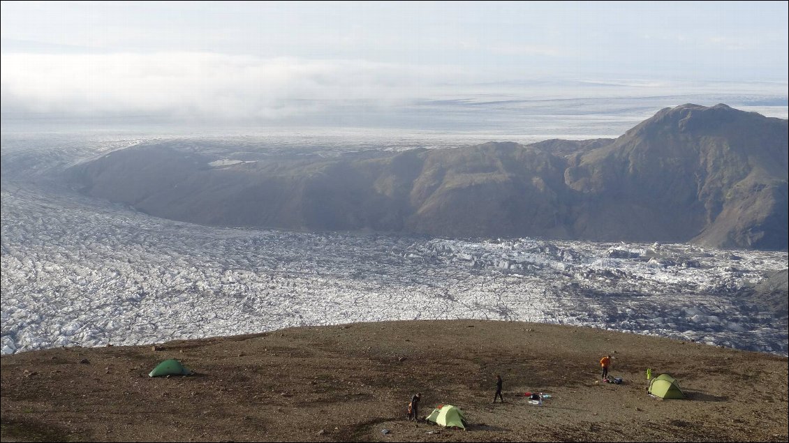 Vatnajökull et la plus grande langue glaciaire d’Europe.
Photo : Johanna