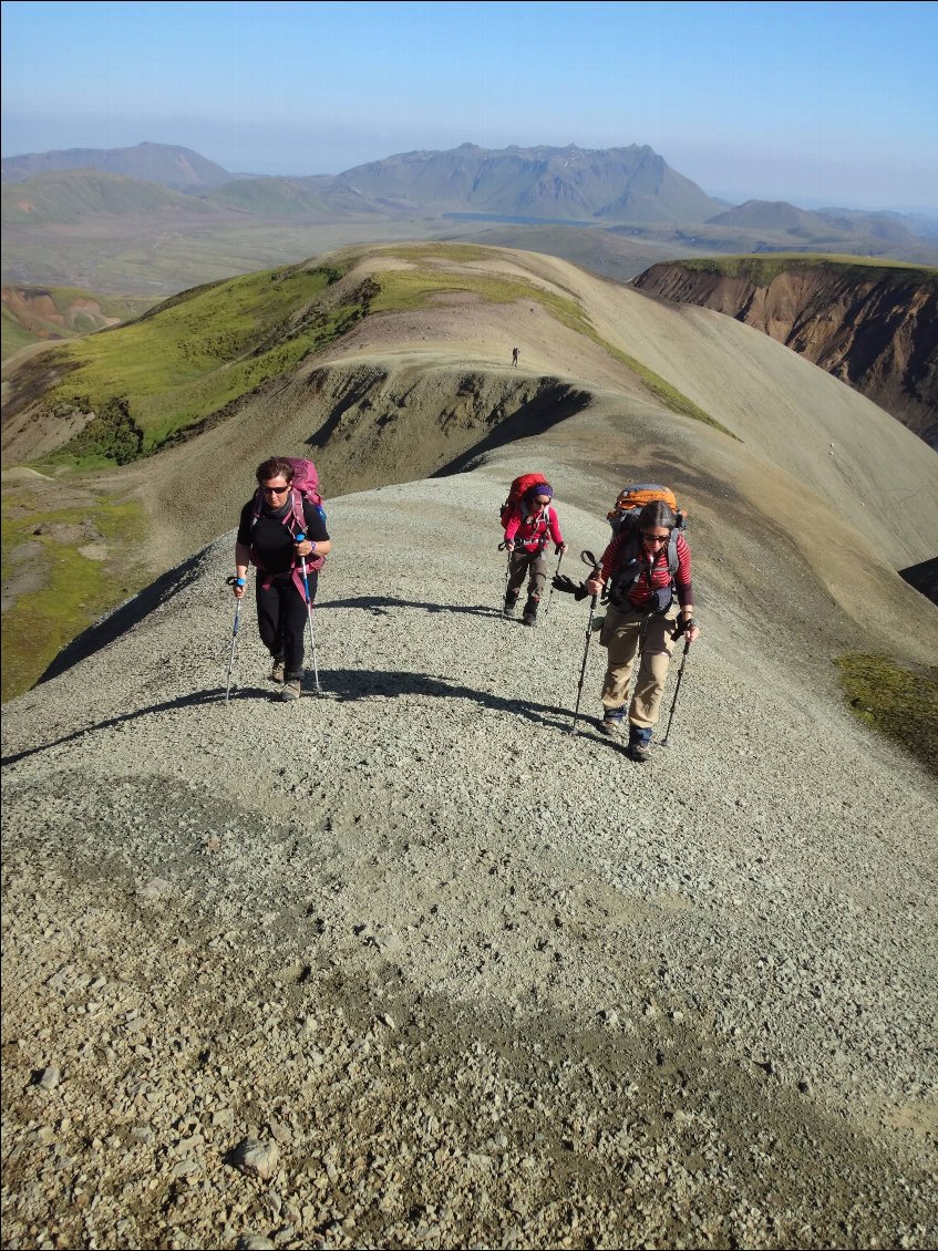 Trek dans le Fjallabak.
Photo : Johanna