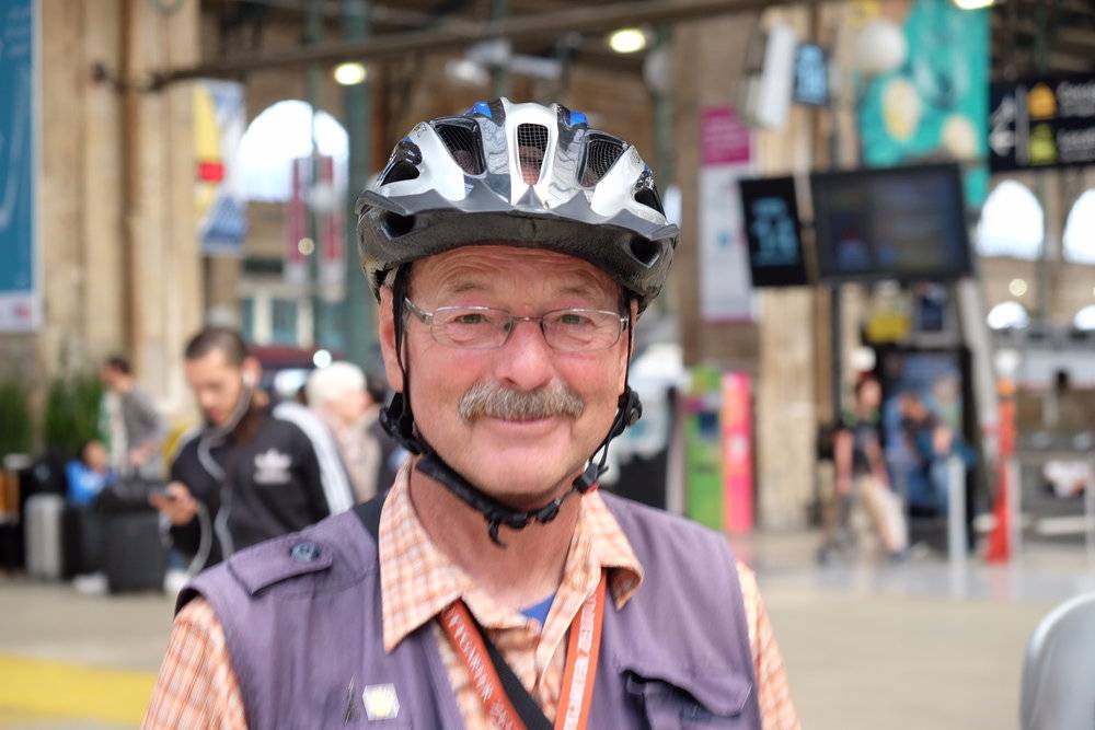 Manfred, Allemand, voyageur Cyclo