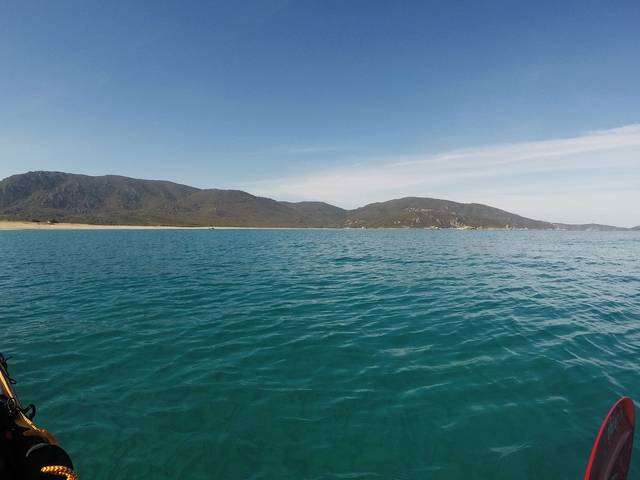 Plage en direction de Portigliolo