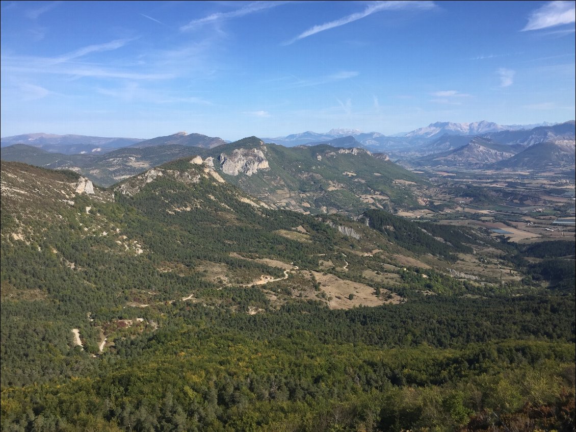 La vue depuis le col de St Agne