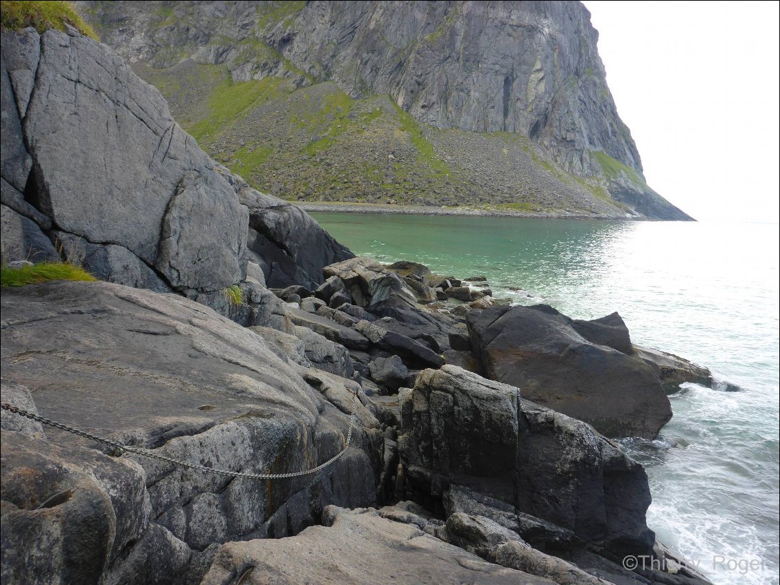 Le passage entre les 2 plages