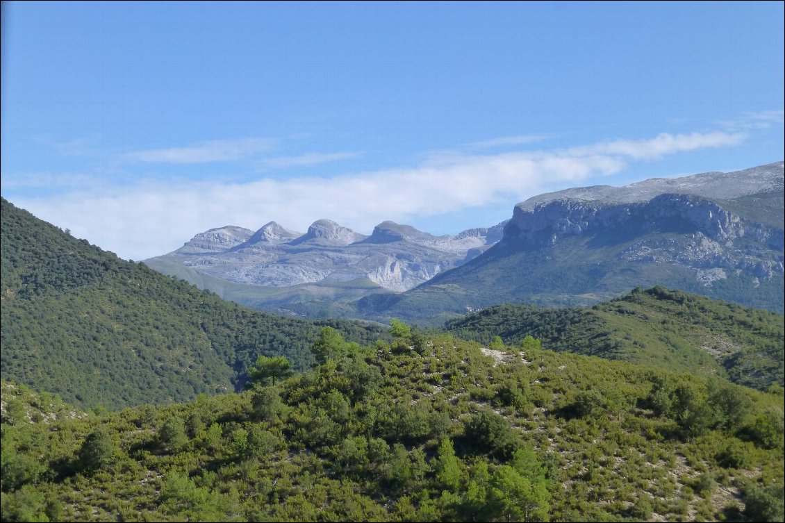 Les premiers contreforts du Perdido