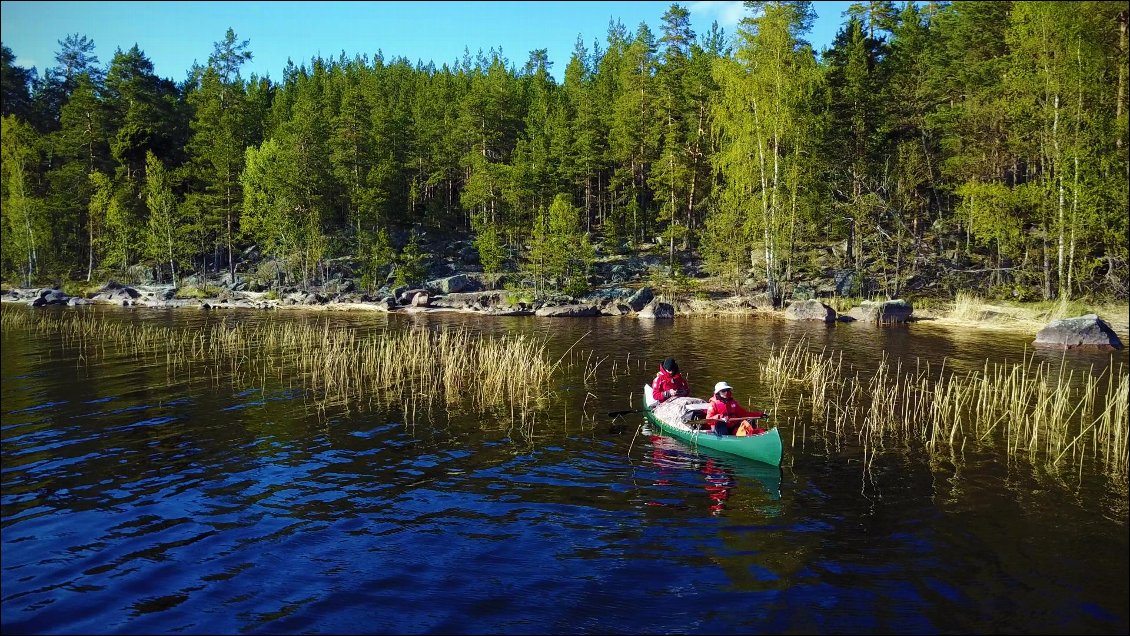 La météo est vraiment appréciable depuis notre départ de Padasjoki, il pleut doucement la nuit, et nos journées sont en majorité bien ensoleillées,