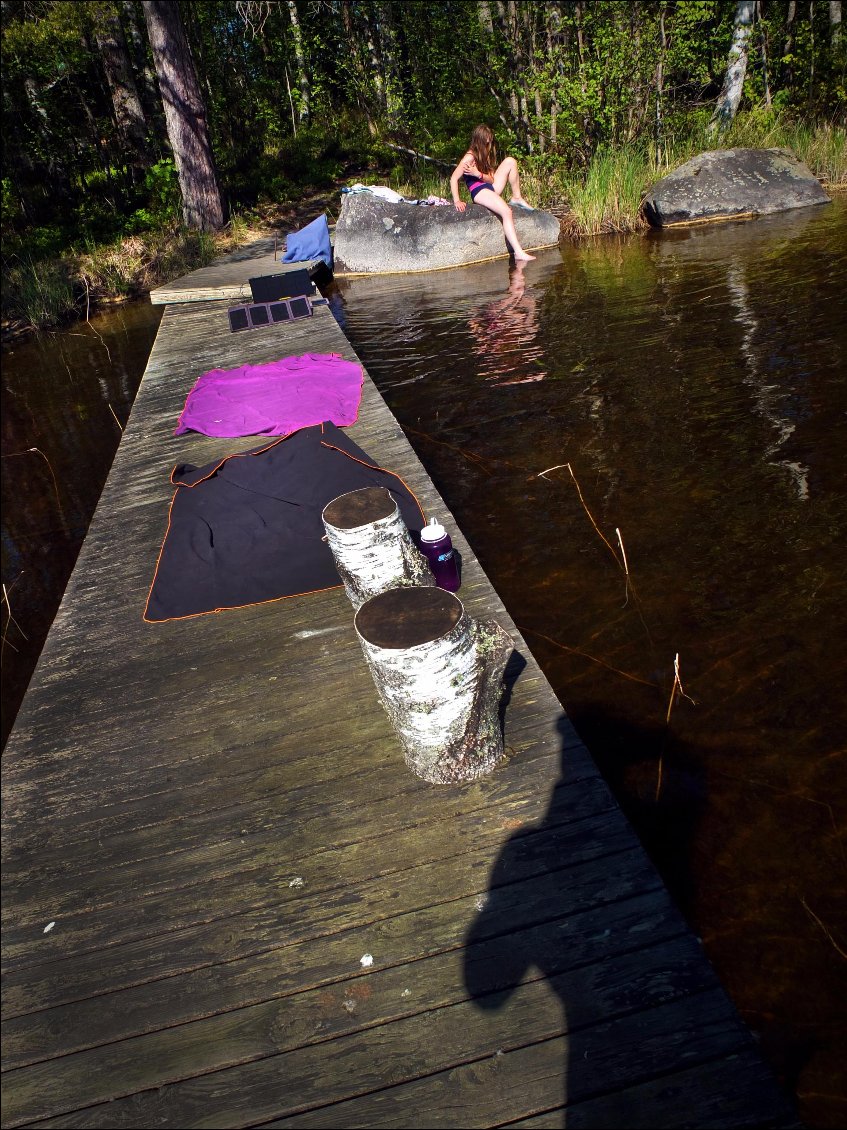Deux jours de repos, de soleil, d'eau, de sauna, deux fauteuils, deux vagabonds.