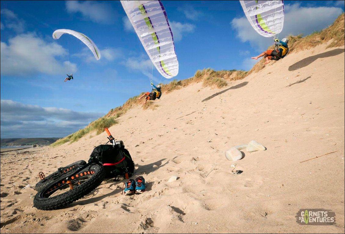 Couverture de Bike&Fly : fatbike et parapente en Normandie