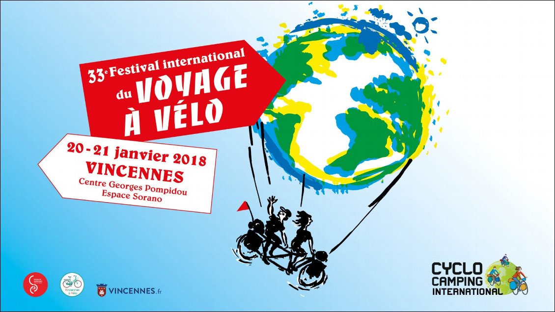 Festival international du voyage à vélo 20 et 21 janvier 2018