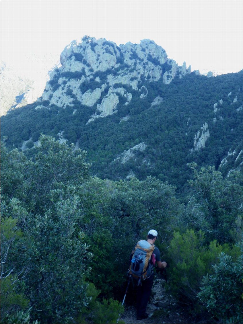 Fin de la descente vers La Vall (nouveau sentier aménagé)