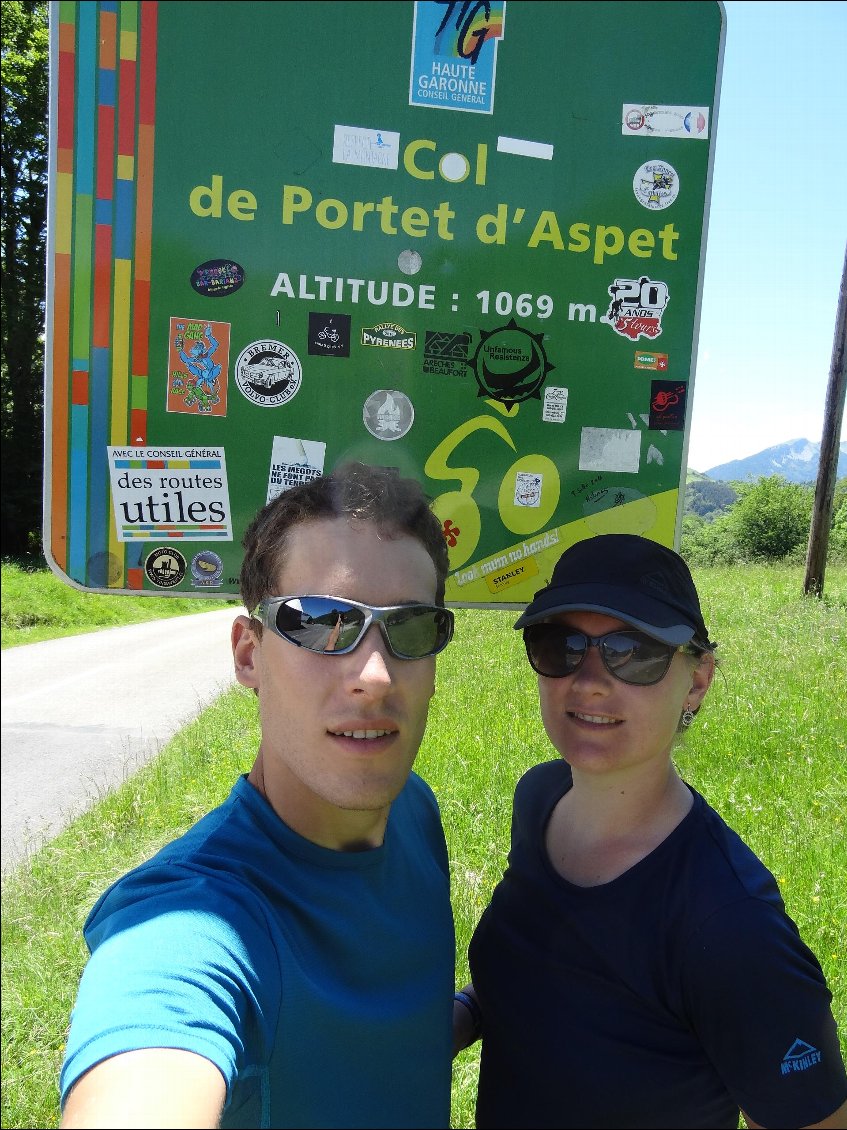 Le portet d'Aspet. 1er col des Pyrénées, on est fier !