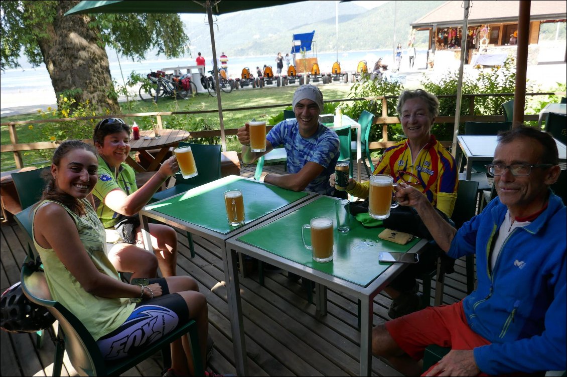 Une dernière bière avec nos amis argentins.