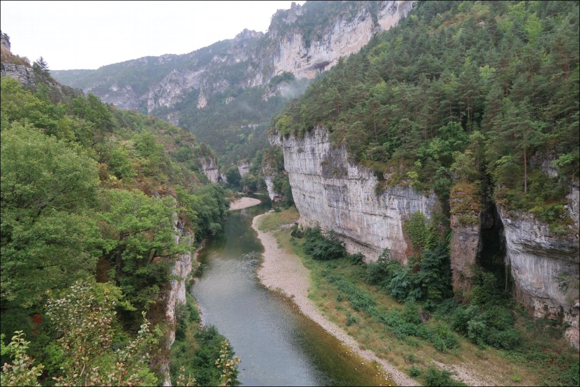 Les gorges du Tarn...sous la pluie!!