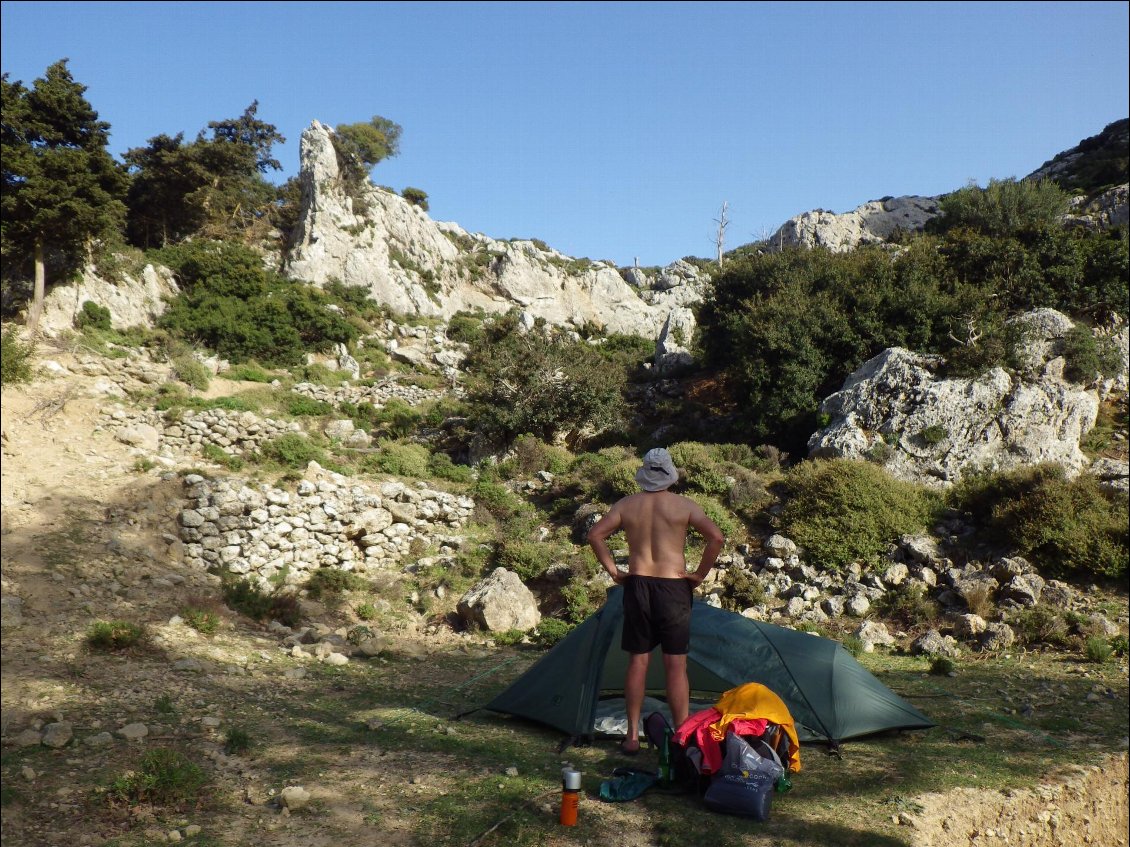 Bivouac près du monastère de Panagia