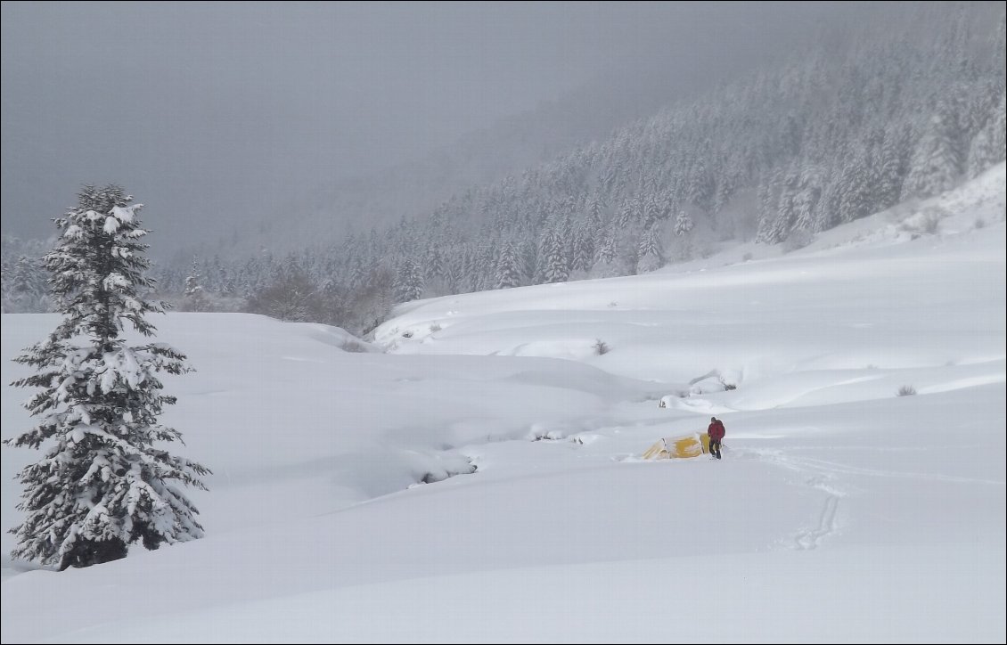 9# Pierre RIGAUD.
Le Cantal, lors d'un mini-raid à ski de rando.