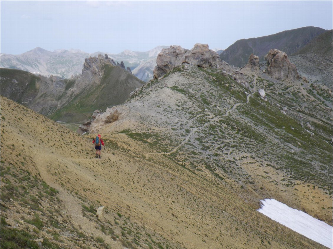 Sur la crête frontière