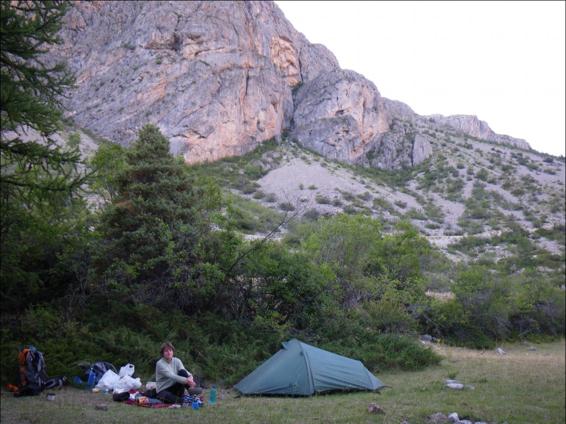 Bivouac au bord de l'Ubaye