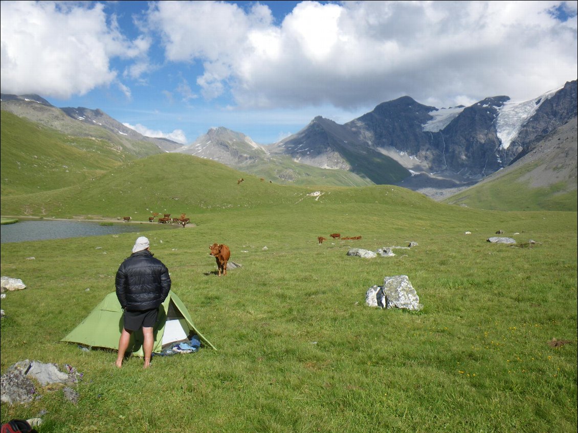 Bivouac au Lac du Clou et glacier de la Sassière