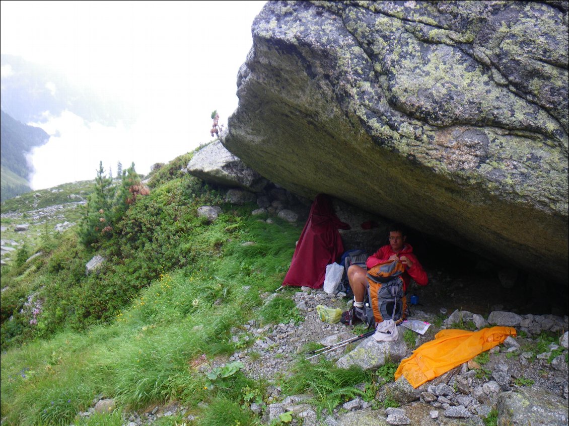 Pause à l'abri