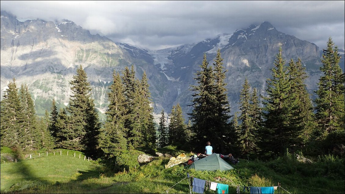 Bivouac de rêve face à l'Eiger