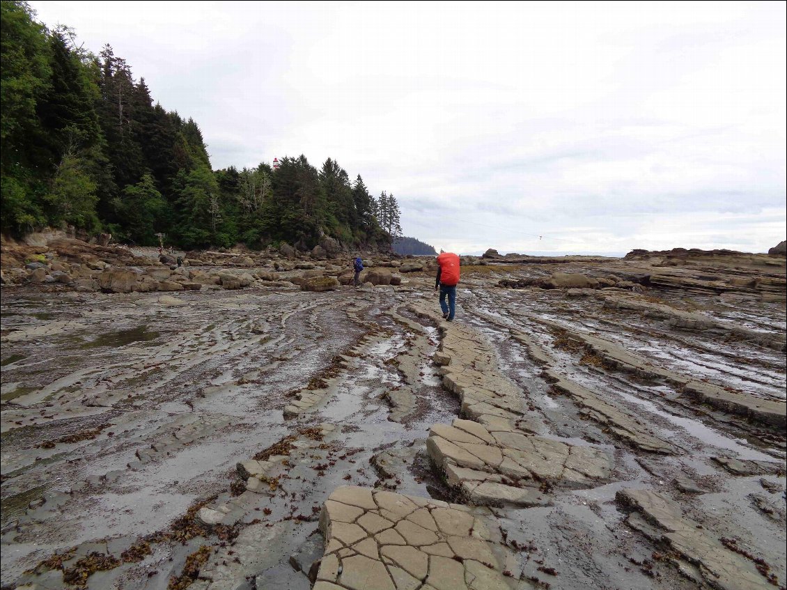 Il faut bien choisir ses passages sur les rochers.