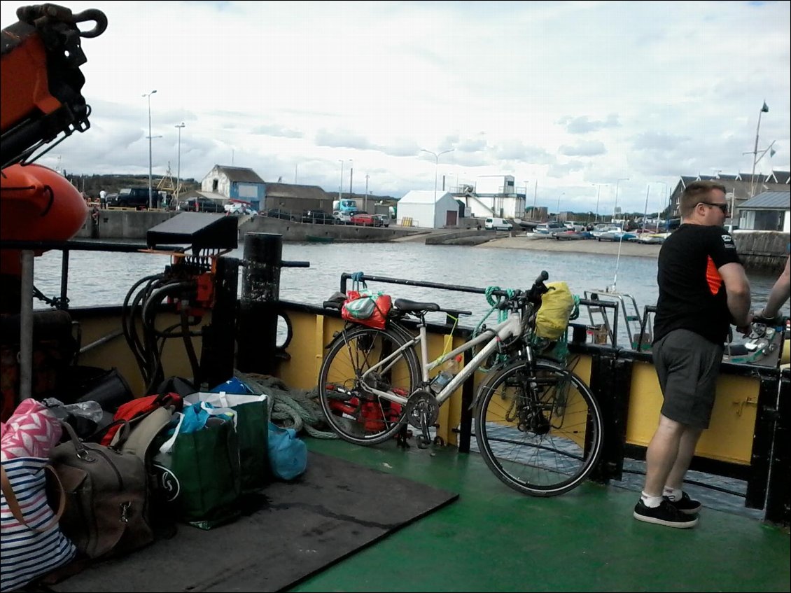 Embarquement du vélo