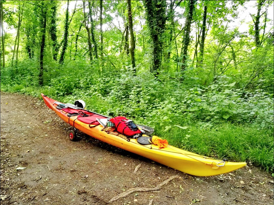 Portage entre Andrézieux et Bouthéon.