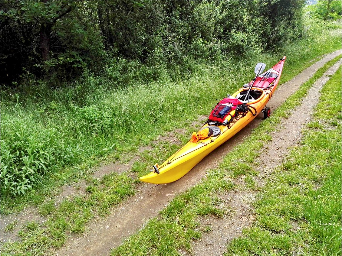 Portage entre Saint-Just et Andrézieux.