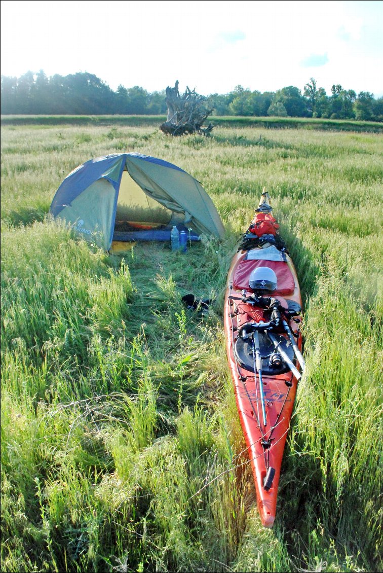 Bivouac au petit matin.