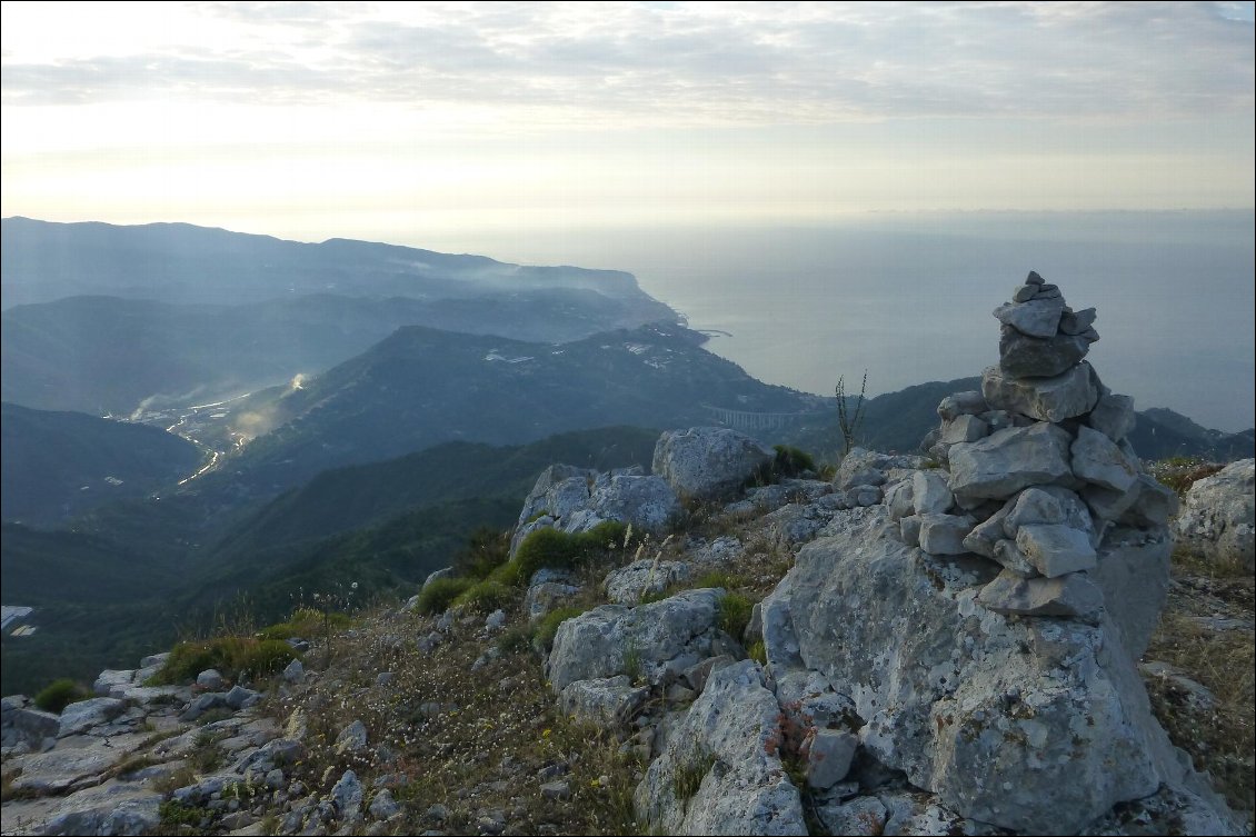 Au col du berceau un petit point de vue à 10 mn marche coté Italie