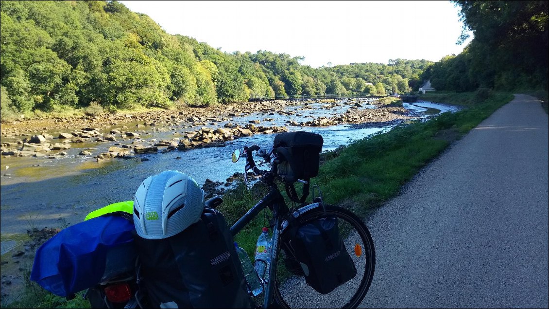 1ère pause: 16kms ... 1% du voyage