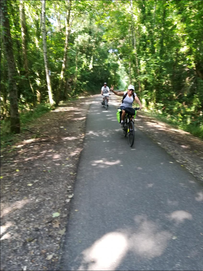 Piste cyclable  après Bordeaux 