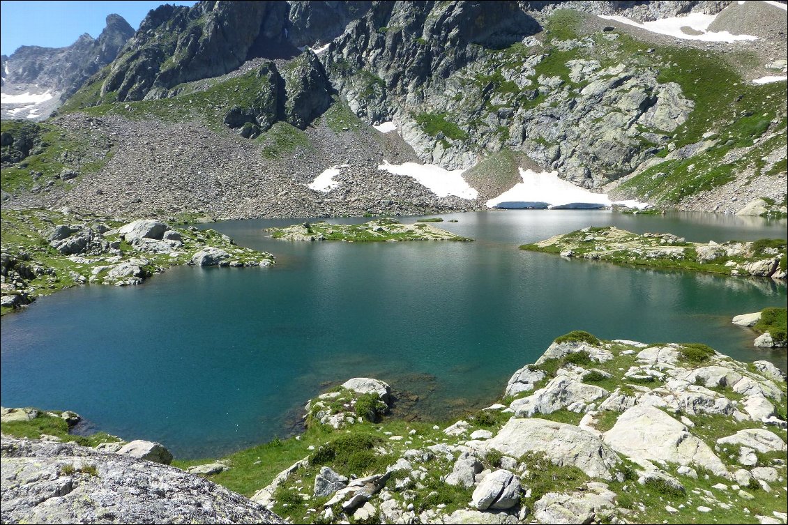 Baignade rapide (12°) au lago del Claus