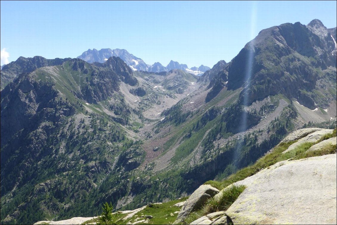 Colletto de Velasco et la face nord de l'Argentera au fond