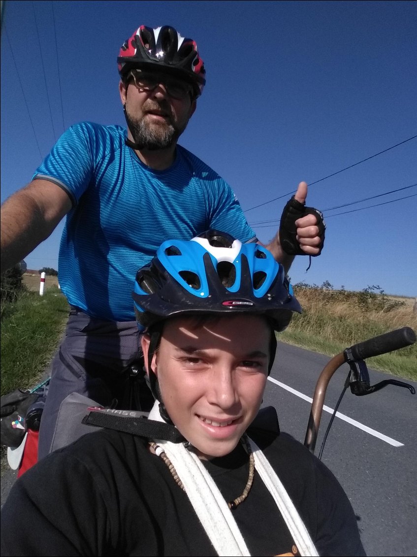 Premier tour de roues sur les hauteur d'Albi...go go go 😀