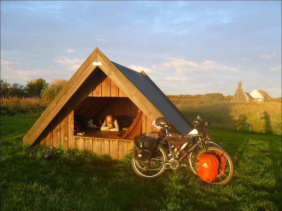 Au Danemark, on n'a pas planté la tente une seule fois, appréciant les "primitiv" shelter