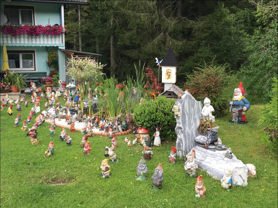 Un jardin bien garni, en Autriche...