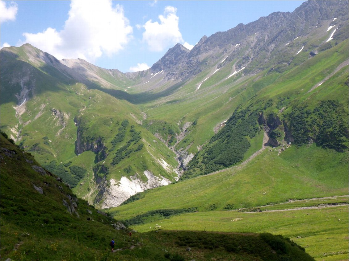 Après le Foopass, la vue vers le col suivant