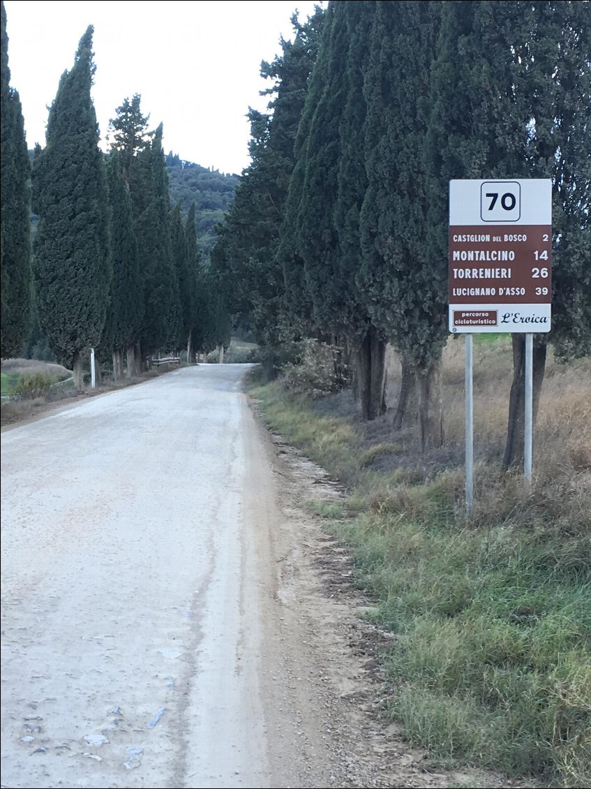 la piste de l'eroica