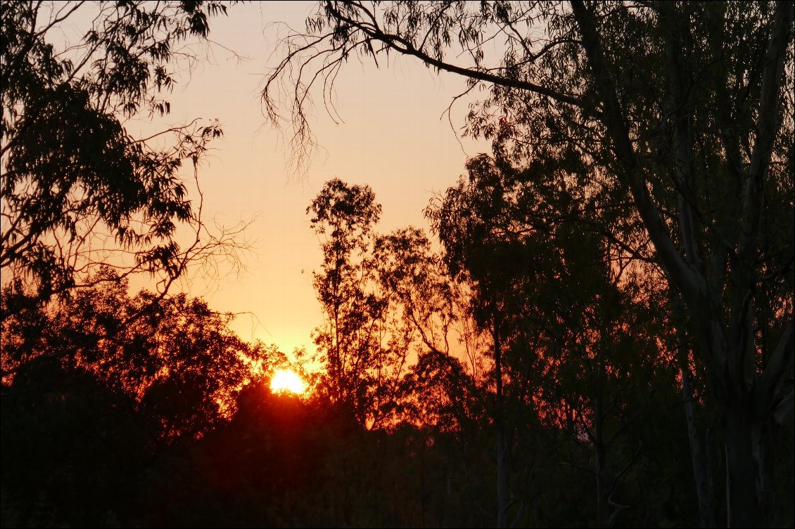 Lever de soleil au camping