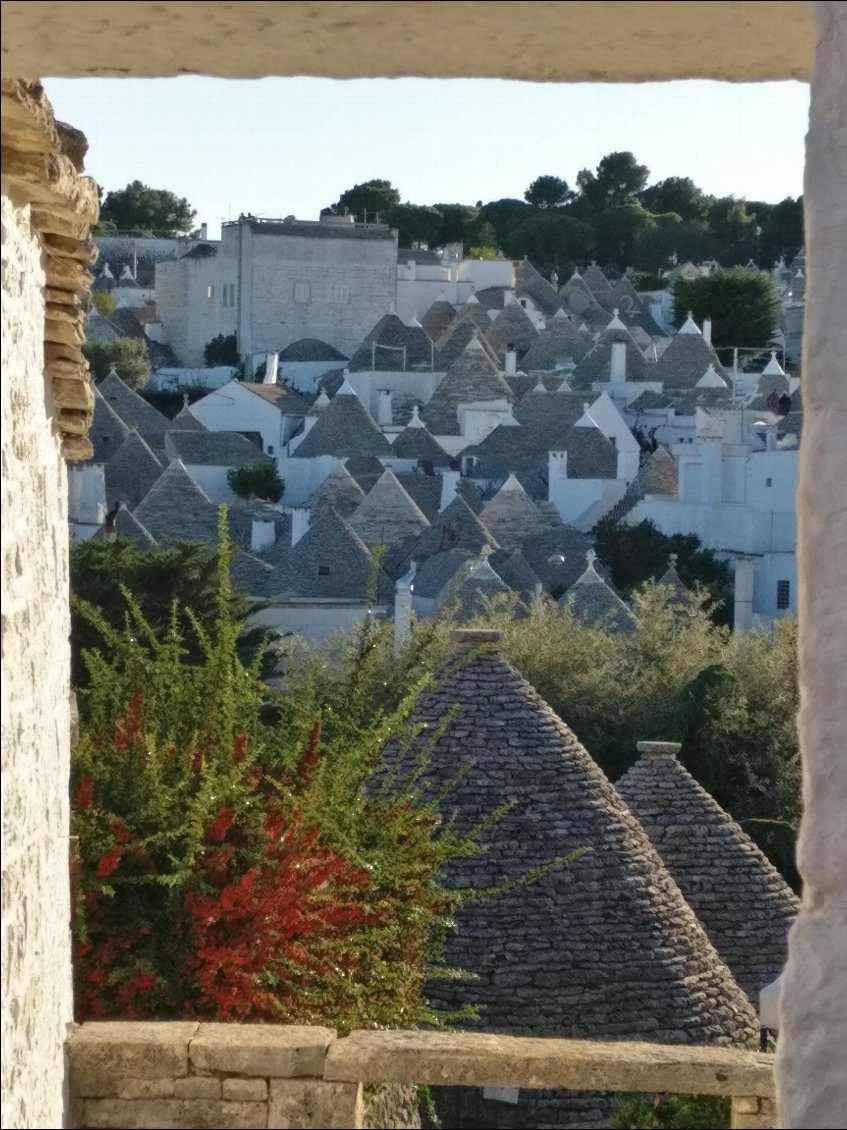 Les fameux trullis d'Alberobello.